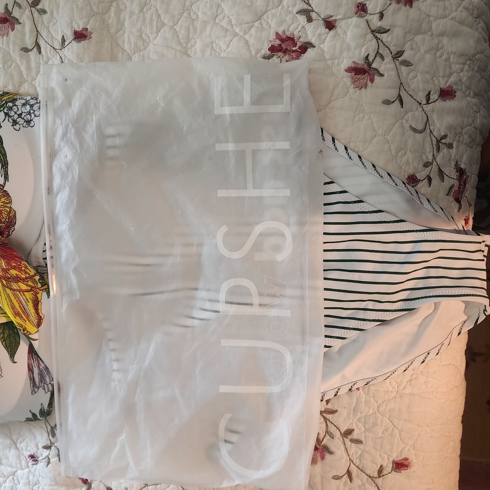 Floral and Striped Swimsuit - Picture 5 of 11
